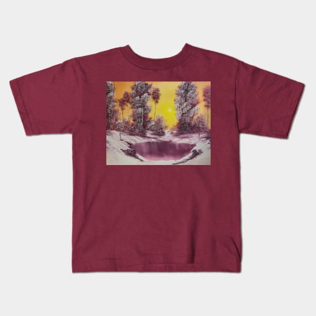 Winter Sun Kids T-Shirt by J&S mason